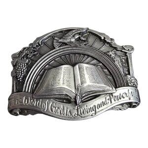 Vintage 1986 Siskiyou Buckle Co. Bible "The Word of God is Living and Powerful"